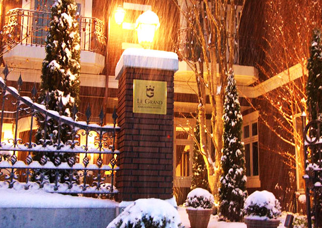 雪の日のルグラン旧軽井沢